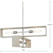 Boundary Four Light Chandelier-Linear/Island-Progress Lighting-Lighting Design Store