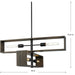 Boundary Four Light Chandelier-Linear/Island-Progress Lighting-Lighting Design Store