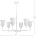 Pinellas Six Light Chandelier-Mid. Chandeliers-Progress Lighting-Lighting Design Store