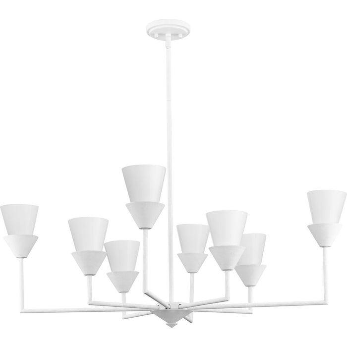 Pinellas Eight Light Chandelier-Large Chandeliers-Progress Lighting-Lighting Design Store