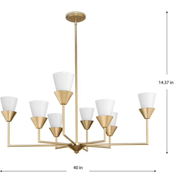 Pinellas Eight Light Chandelier-Large Chandeliers-Progress Lighting-Lighting Design Store