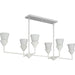 Pinellas Six Light Island Pendant-Linear/Island-Progress Lighting-Lighting Design Store