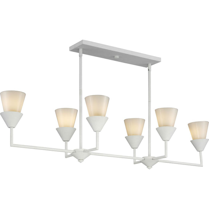 Pinellas Six Light Island Pendant-Linear/Island-Progress Lighting-Lighting Design Store