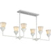 Pinellas Six Light Island Pendant-Linear/Island-Progress Lighting-Lighting Design Store