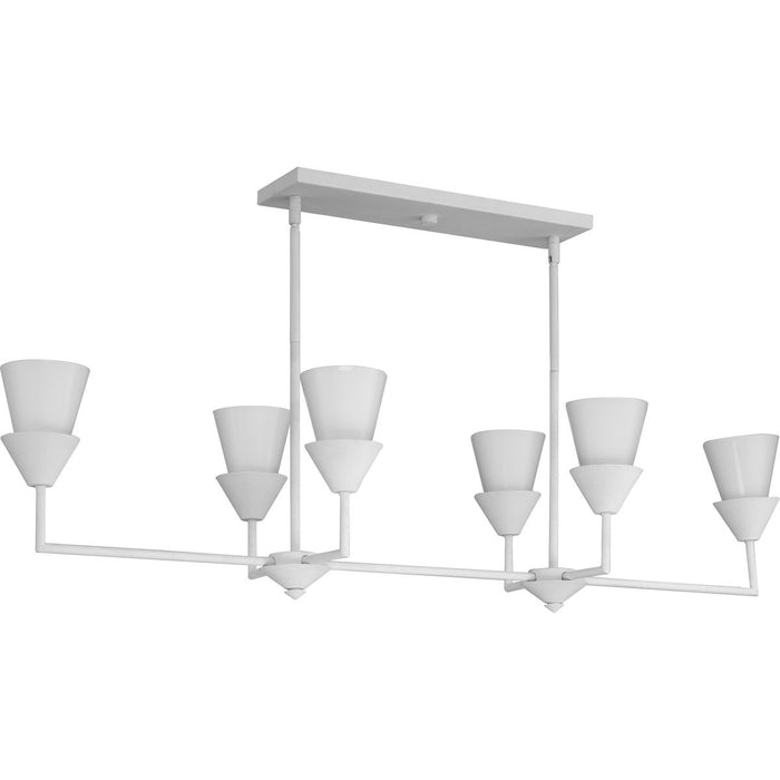 Pinellas Six Light Island Pendant-Linear/Island-Progress Lighting-Lighting Design Store