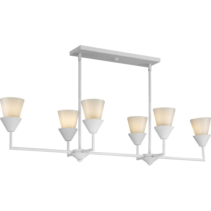 Pinellas Six Light Island Pendant-Linear/Island-Progress Lighting-Lighting Design Store
