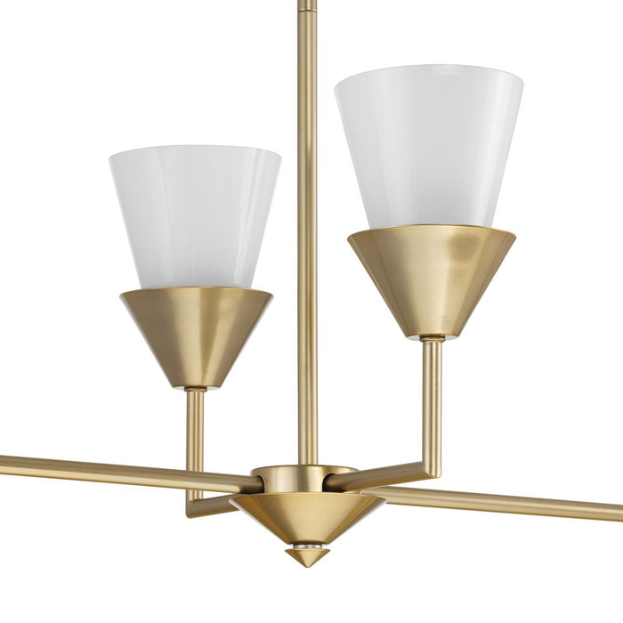 Pinellas Six Light Island Pendant-Linear/Island-Progress Lighting-Lighting Design Store