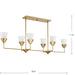Pinellas Six Light Island Pendant-Linear/Island-Progress Lighting-Lighting Design Store