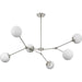Haas Six Light Chandelier-Linear/Island-Progress Lighting-Lighting Design Store