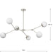 Haas Six Light Chandelier-Linear/Island-Progress Lighting-Lighting Design Store