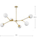 Haas Six Light Chandelier-Linear/Island-Progress Lighting-Lighting Design Store