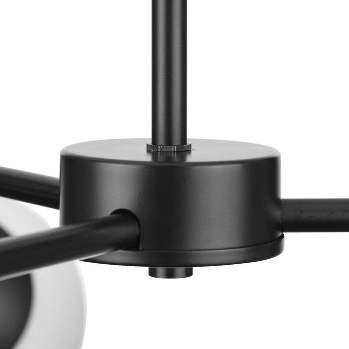 Haas Six Light Chandelier-Linear/Island-Progress Lighting-Lighting Design Store