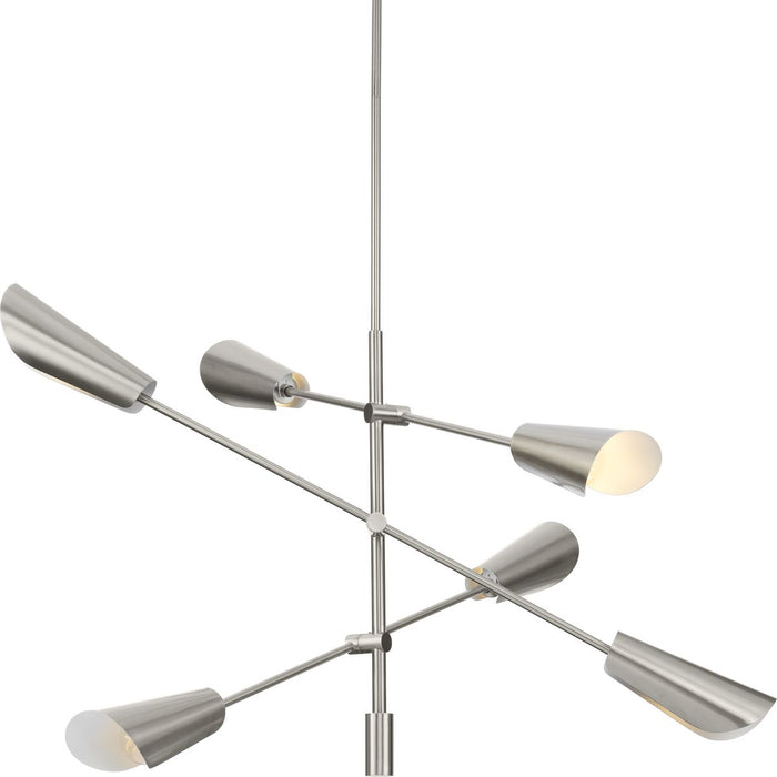 Cornett Six Light Chandelier-Large Chandeliers-Progress Lighting-Lighting Design Store