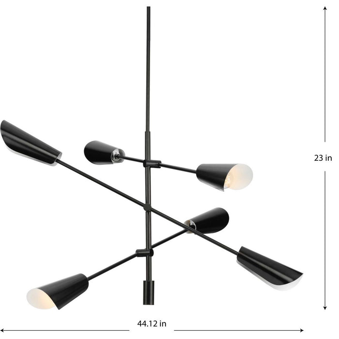 Cornett Six Light Chandelier-Large Chandeliers-Progress Lighting-Lighting Design Store