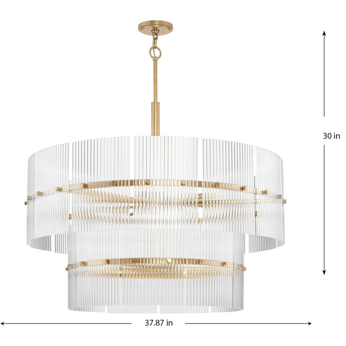 Seville Nine Light Chandelier-Mid. Chandeliers-Progress Lighting-Lighting Design Store