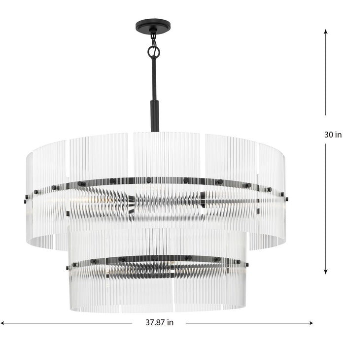 Seville Nine Light Chandelier-Mid. Chandeliers-Progress Lighting-Lighting Design Store