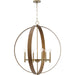 Allegheny Six Light Chandelier-Mid. Chandeliers-Progress Lighting-Lighting Design Store