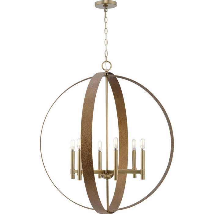 Allegheny Six Light Chandelier-Mid. Chandeliers-Progress Lighting-Lighting Design Store