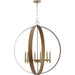 Allegheny Six Light Chandelier-Mid. Chandeliers-Progress Lighting-Lighting Design Store