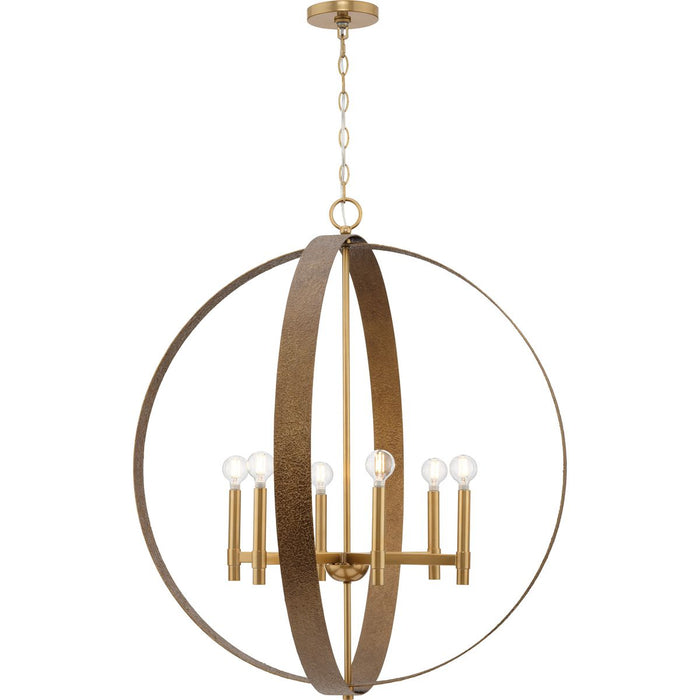 Allegheny Six Light Chandelier-Mid. Chandeliers-Progress Lighting-Lighting Design Store