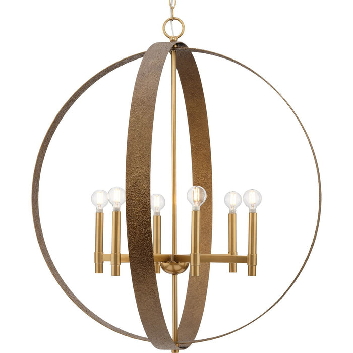 Allegheny Six Light Chandelier-Mid. Chandeliers-Progress Lighting-Lighting Design Store