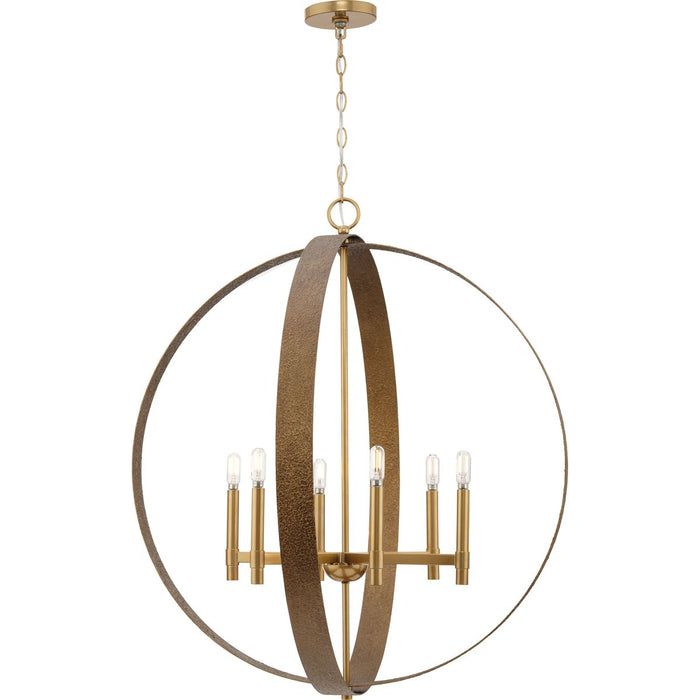 Allegheny Six Light Chandelier-Mid. Chandeliers-Progress Lighting-Lighting Design Store