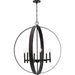 Allegheny Six Light Chandelier-Mid. Chandeliers-Progress Lighting-Lighting Design Store