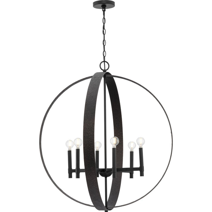 Allegheny Six Light Chandelier-Mid. Chandeliers-Progress Lighting-Lighting Design Store