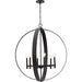 Allegheny Six Light Chandelier-Mid. Chandeliers-Progress Lighting-Lighting Design Store