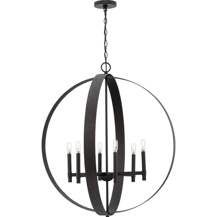 Allegheny Six Light Chandelier-Mid. Chandeliers-Progress Lighting-Lighting Design Store