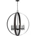 Allegheny Six Light Chandelier-Mid. Chandeliers-Progress Lighting-Lighting Design Store