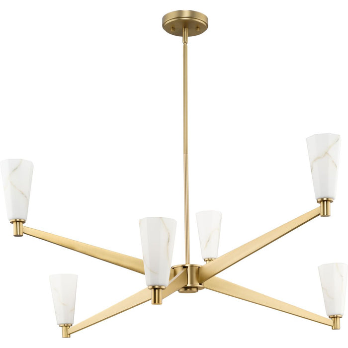 Tosca Six Light Chandelier-Large Chandeliers-Progress Lighting-Lighting Design Store