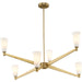 Tosca Six Light Chandelier-Large Chandeliers-Progress Lighting-Lighting Design Store