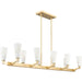 Tosca Ten Light Linear Chandelier-Linear/Island-Progress Lighting-Lighting Design Store