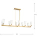 Tosca Ten Light Linear Chandelier-Linear/Island-Progress Lighting-Lighting Design Store