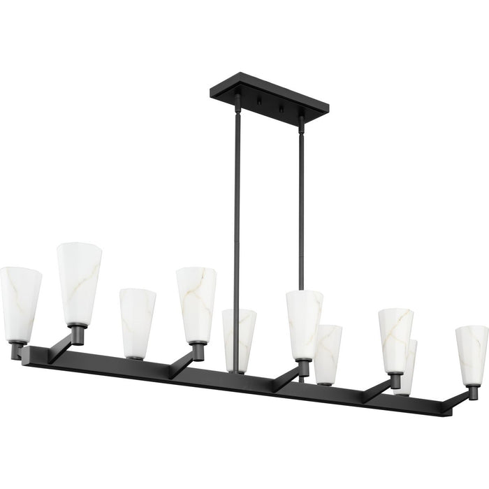 Tosca Ten Light Linear Chandelier-Linear/Island-Progress Lighting-Lighting Design Store