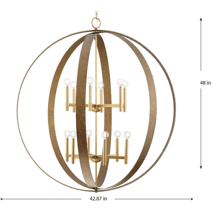 Allegheny 12 Light Chandelier-Large Chandeliers-Progress Lighting-Lighting Design Store