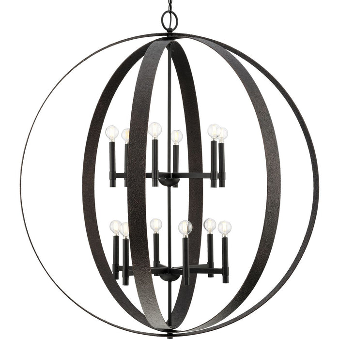Allegheny 12 Light Chandelier-Large Chandeliers-Progress Lighting-Lighting Design Store