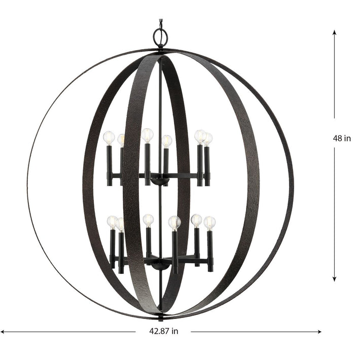 Allegheny 12 Light Chandelier-Large Chandeliers-Progress Lighting-Lighting Design Store