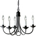 Five Light Chandelier-Mid. Chandeliers-Progress Lighting-Lighting Design Store