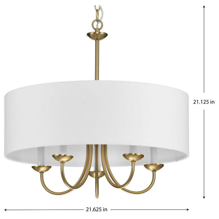 Drum Shade Chandelier-Mini Chandeliers-Progress Lighting-Lighting Design Store