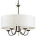 Drum Shade Chandelier-Mid. Chandeliers-Progress Lighting-Lighting Design Store