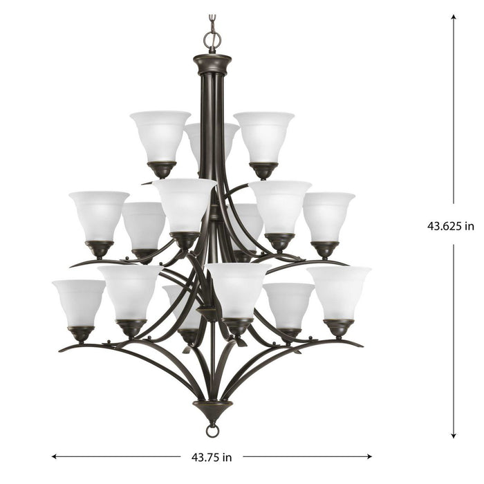 Trinity 15 Light Chandelier-Large Chandeliers-Progress Lighting-Lighting Design Store