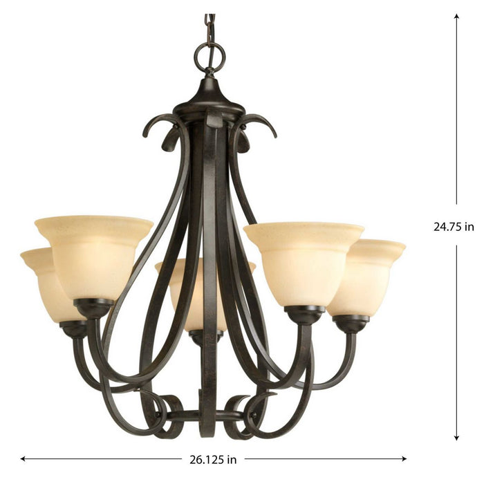 Torino Chandelier-Mid. Chandeliers-Progress Lighting-Lighting Design Store