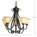 Torino Chandelier-Mid. Chandeliers-Progress Lighting-Lighting Design Store