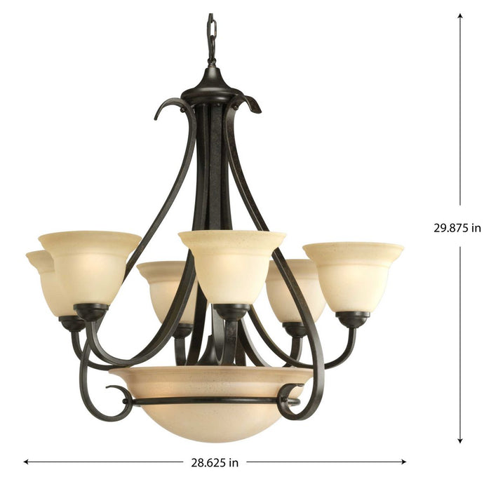 Torino Chandelier-Mid. Chandeliers-Progress Lighting-Lighting Design Store