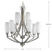 Wis Chandelier-Mid. Chandeliers-Progress Lighting-Lighting Design Store