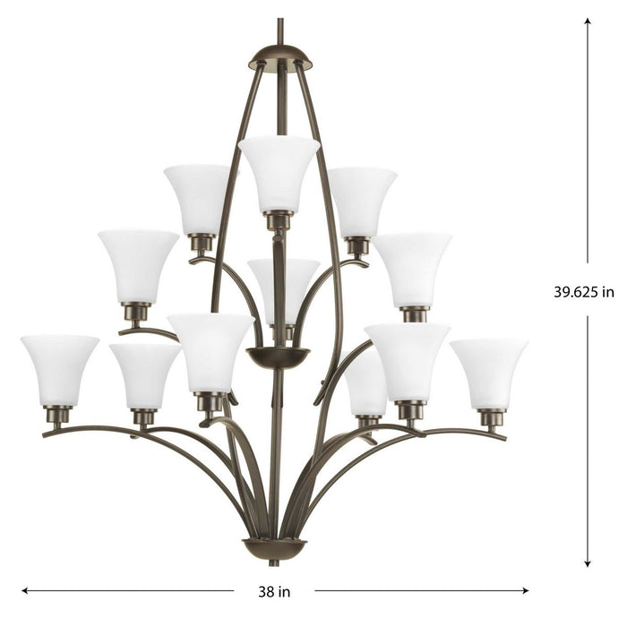 Joy 12 Light Chandelier-Large Chandeliers-Progress Lighting-Lighting Design Store