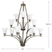 Joy 12 Light Chandelier-Large Chandeliers-Progress Lighting-Lighting Design Store