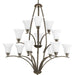 Joy 12 Light Chandelier-Large Chandeliers-Progress Lighting-Lighting Design Store